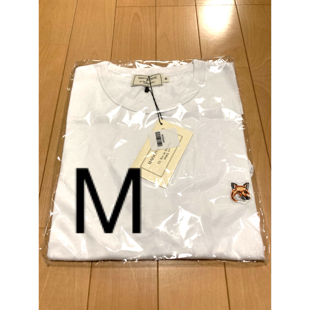 MAISON KITSUNE'(メゾンキツネ)の② M メゾンキツネ　ワンフォックス　半袖　Tシャツ　白 レディースのトップス(Tシャツ(半袖/袖なし))の商品写真