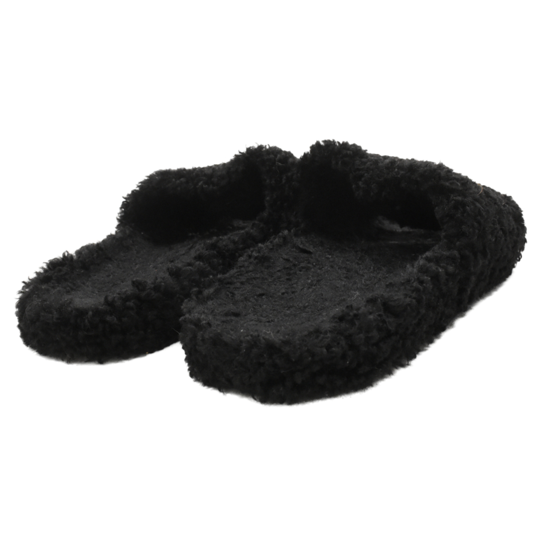 Balenciaga(バレンシアガ)のBALENCIAGA バレンシアガ Furry Slide Sandal キャンペーンロゴ ファー スライド サンダル ブラック 654747 メンズの靴/シューズ(サンダル)の商品写真