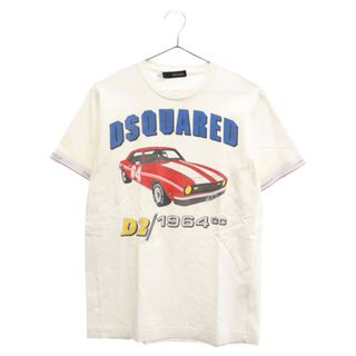 ディースクエアード(DSQUARED2)のDSQUARED2 ディースクエアード ロゴプリント半袖カットソー Tシャツ ホワイト(Tシャツ/カットソー(半袖/袖なし))