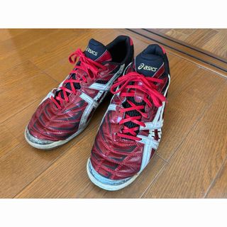 アシックス(asics)のASICS アシックス カルチェット トップ2 レッド×ホワイト 26.5cm(シューズ)