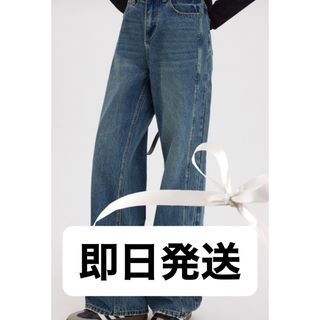 デニム/ジーンズ【新品】clane クラネ☆ストレートデニム☆size25