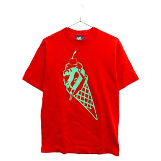 ビリオネアボーイズクラブ(BBC)のBILLIONAIRE BOYS CLUB ビリオネアボーイズクラブ アイスクリームプリント 半袖Tシャツ レッド(Tシャツ/カットソー(半袖/袖なし))