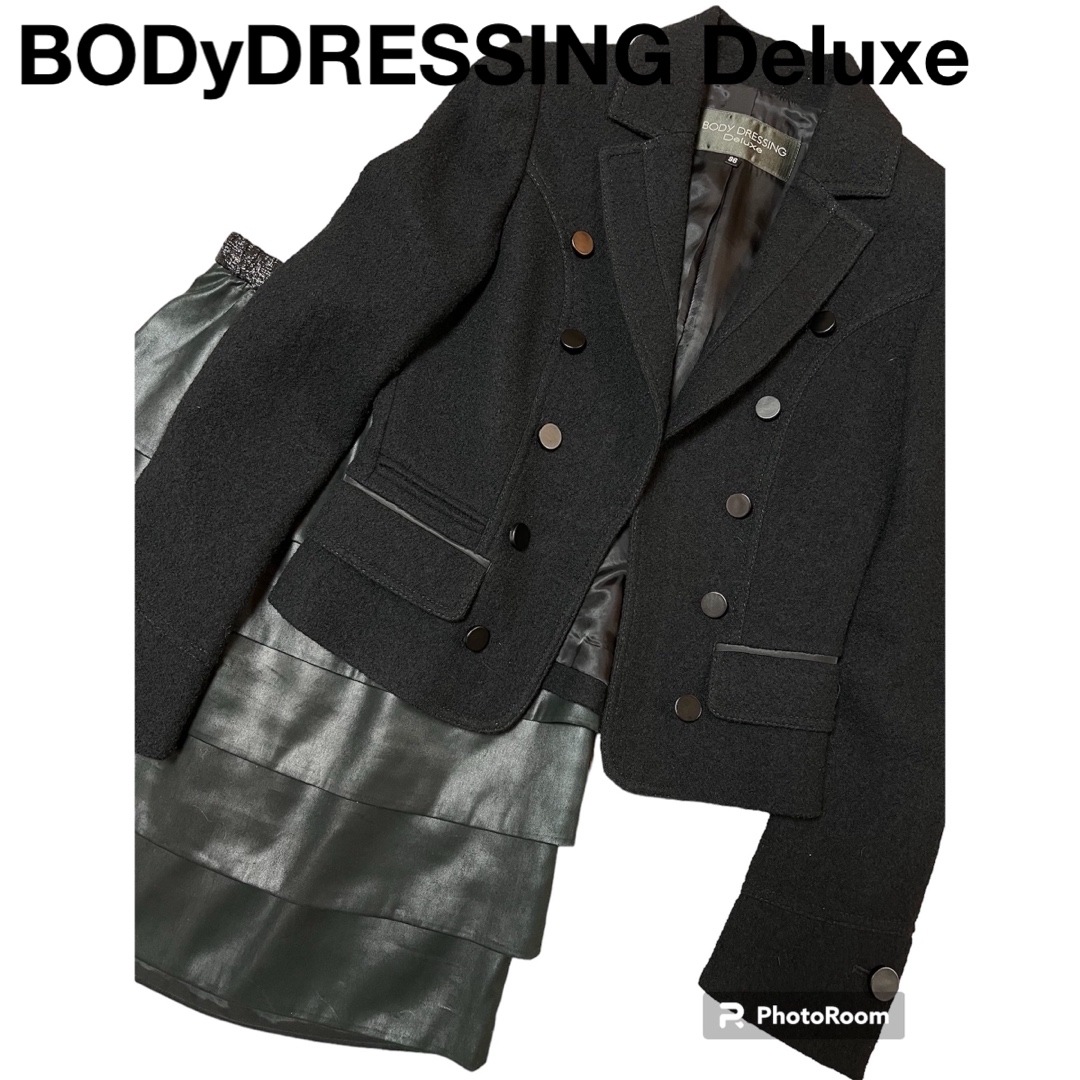 BODY DRESSING Deluxe(ボディドレッシングデラックス)のボディドレッシングデラックス　ジャケット　カジュアル　プードルファー　ループ レディースのジャケット/アウター(テーラードジャケット)の商品写真