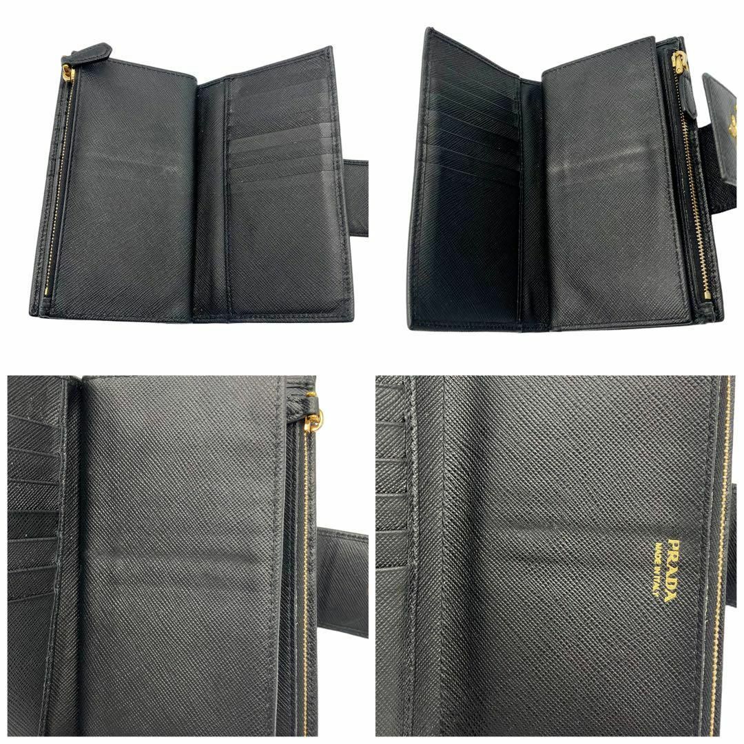 PRADA(プラダ)の⭐️良品⭐️ プラダ サフィアーノ メタルロゴ 長財布 ブラック レディースのファッション小物(財布)の商品写真