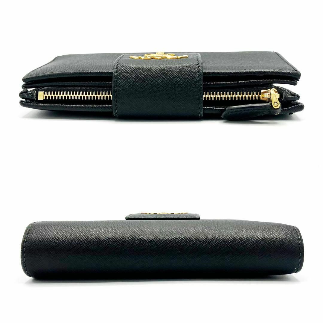 PRADA(プラダ)の⭐️良品⭐️ プラダ サフィアーノ メタルロゴ 長財布 ブラック レディースのファッション小物(財布)の商品写真