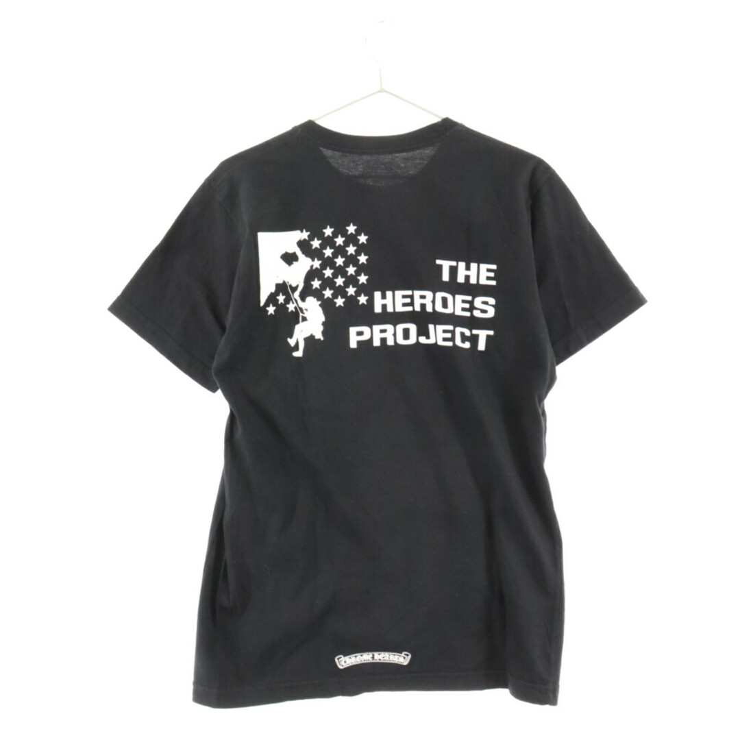 CHROME HEARTS クロムハーツ THE HEROES PROJECT バックロゴ プリント半袖Tシャツ ブラック