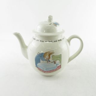 ウェッジウッド(WEDGWOOD)の美品 WEDGWOOD ウェッジウッド ピーターラビット ティーポット 茶器 ウサギ SU5115V (その他)