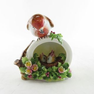 ロイヤルドルトン(Royal Doulton)の美品 ROYAL DOULTON ロイヤルドルトン Robin ロビン フィギュリン 鳥 コマドリ 置物 陶器人形 オブジェ SU5154V (置物)