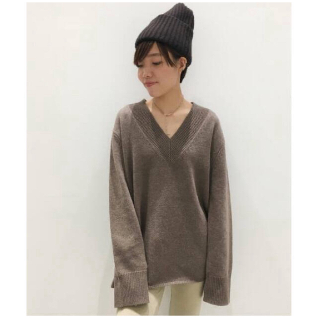 L'Appartement DEUXIEME CLASSE(アパルトモンドゥーズィエムクラス)のL'Appartement★WOOL Cashmere V/N Knit レディースのトップス(ニット/セーター)の商品写真