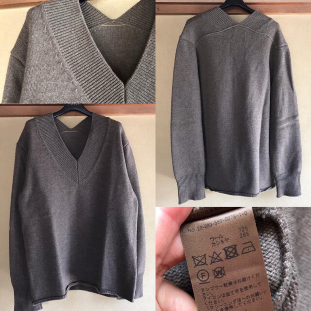 L'Appartement DEUXIEME CLASSE(アパルトモンドゥーズィエムクラス)のL'Appartement★WOOL Cashmere V/N Knit レディースのトップス(ニット/セーター)の商品写真