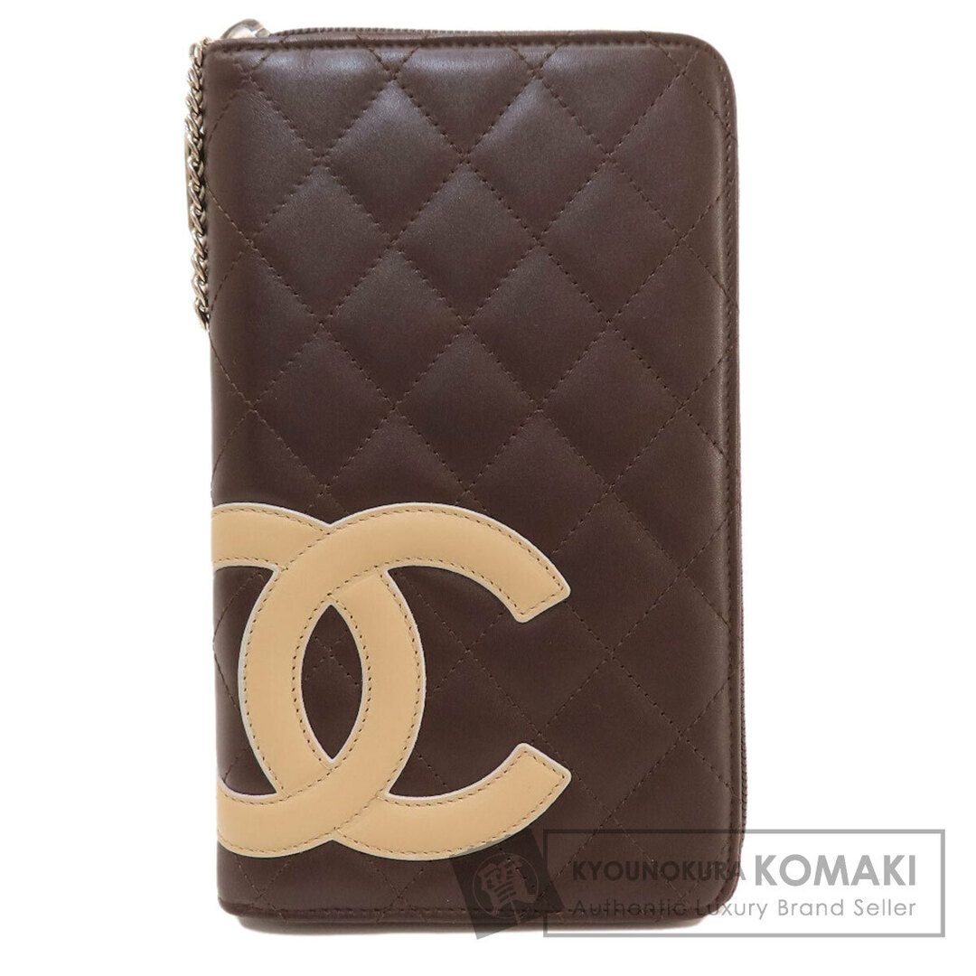 CHANEL カンボンライン 長財布（小銭入れあり） レザー レディース長財布素材