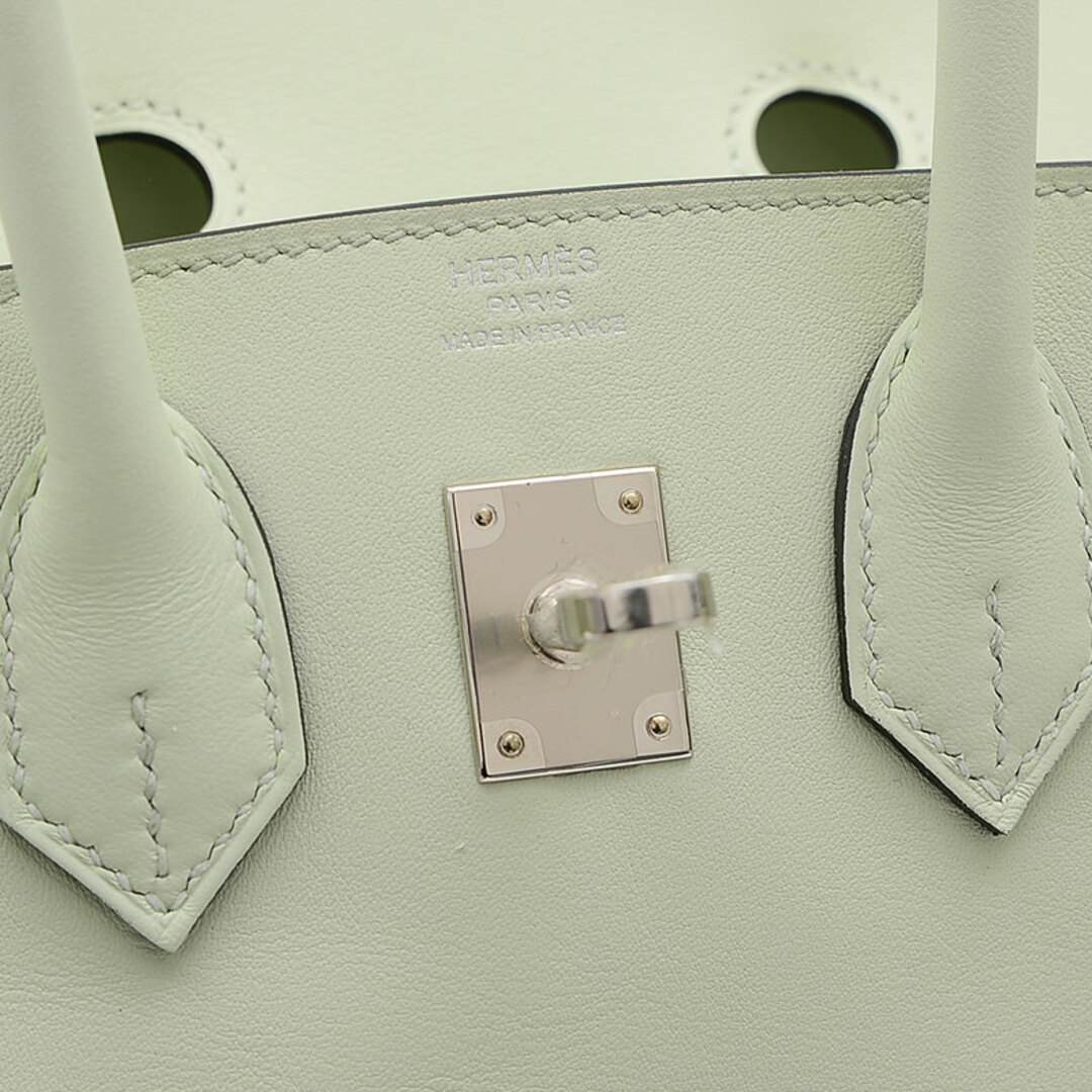 Hermes(エルメス)のエルメス バーキン25 スイフト ヴェールフィズ シルバー金具 B刻印 レディースのバッグ(ハンドバッグ)の商品写真