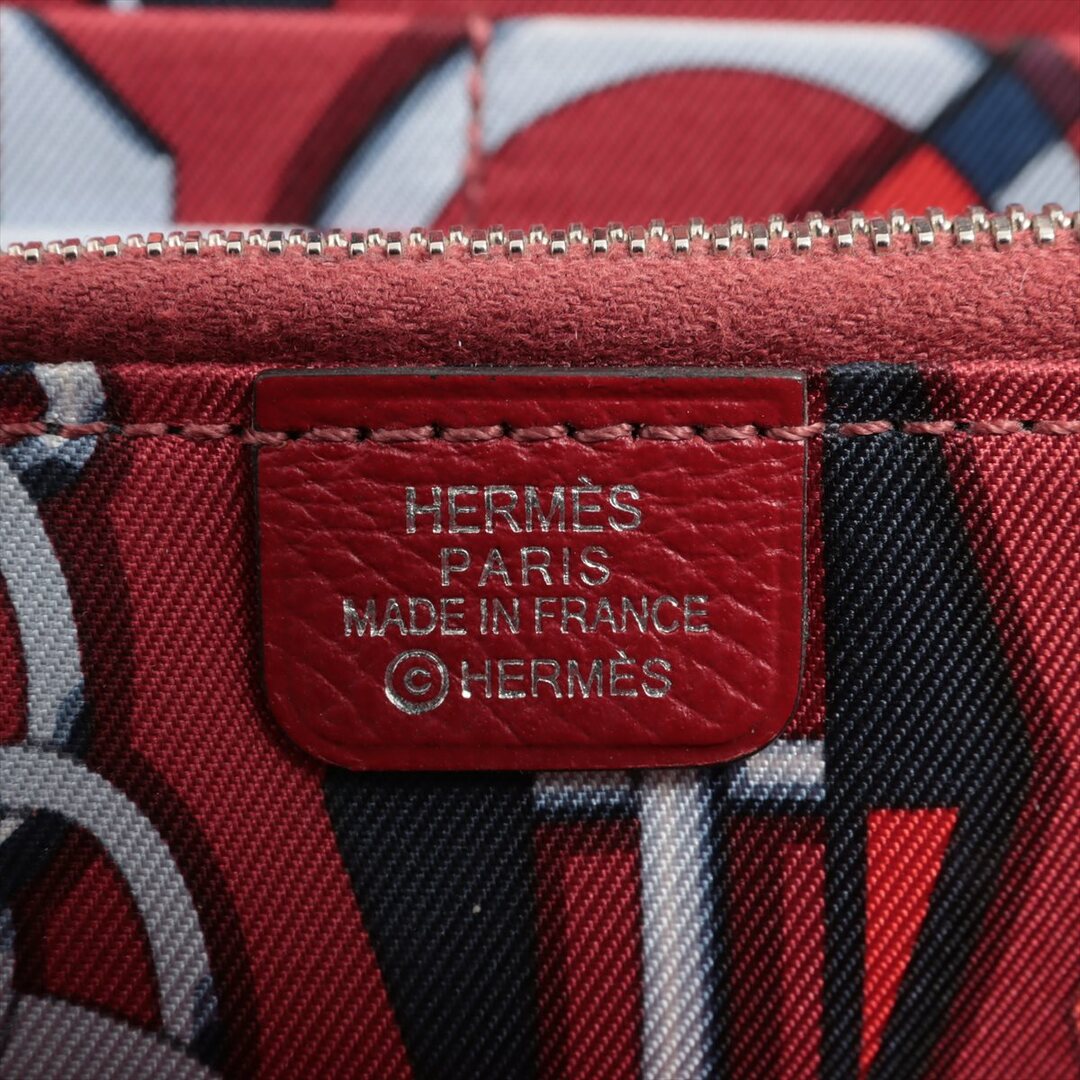 Hermes(エルメス)のエルメス アザップロングシルクイン ヴォーエプソン  レッド レディース レディースのファッション小物(財布)の商品写真