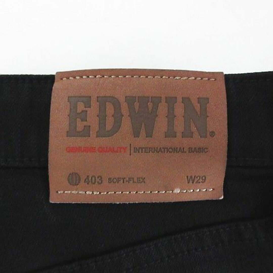 EDWIN(エドウィン)のエドウィン 403 S403 ジーンズ ストレート ストレッチ 29 ブラック メンズのパンツ(デニム/ジーンズ)の商品写真