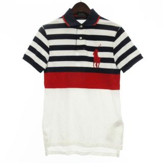 ポロラルフローレン(POLO RALPH LAUREN)のポロ ラルフローレン ポロシャツ 半袖 ビッグポニー ホワイト ネイビー XS(ポロシャツ)