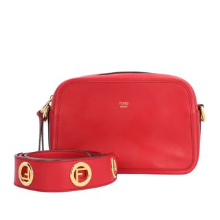 フェンディ(FENDI)のフェンディ ショルダーバッグ レザー 8BT287-A37I-198-0397 レッド レディース FENDI  中古(ショルダーバッグ)