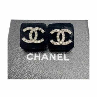 シャネル(CHANEL)の⭐️美品⭐️ シャネル ココマーク ラインストーン スクエア イヤリング(イヤリング)