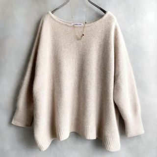 バビロン(BABYLONE)の美品✨バビロン　21AWラクーンニット　オーバーサイズ　ゆったりニット(ニット/セーター)