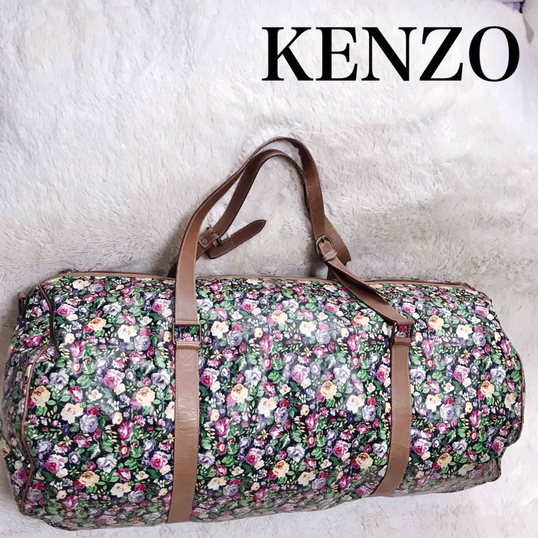 KENZO - KENZO ケンゾー 特大サイズ ボストンバッグ トラベルバッグ 肩