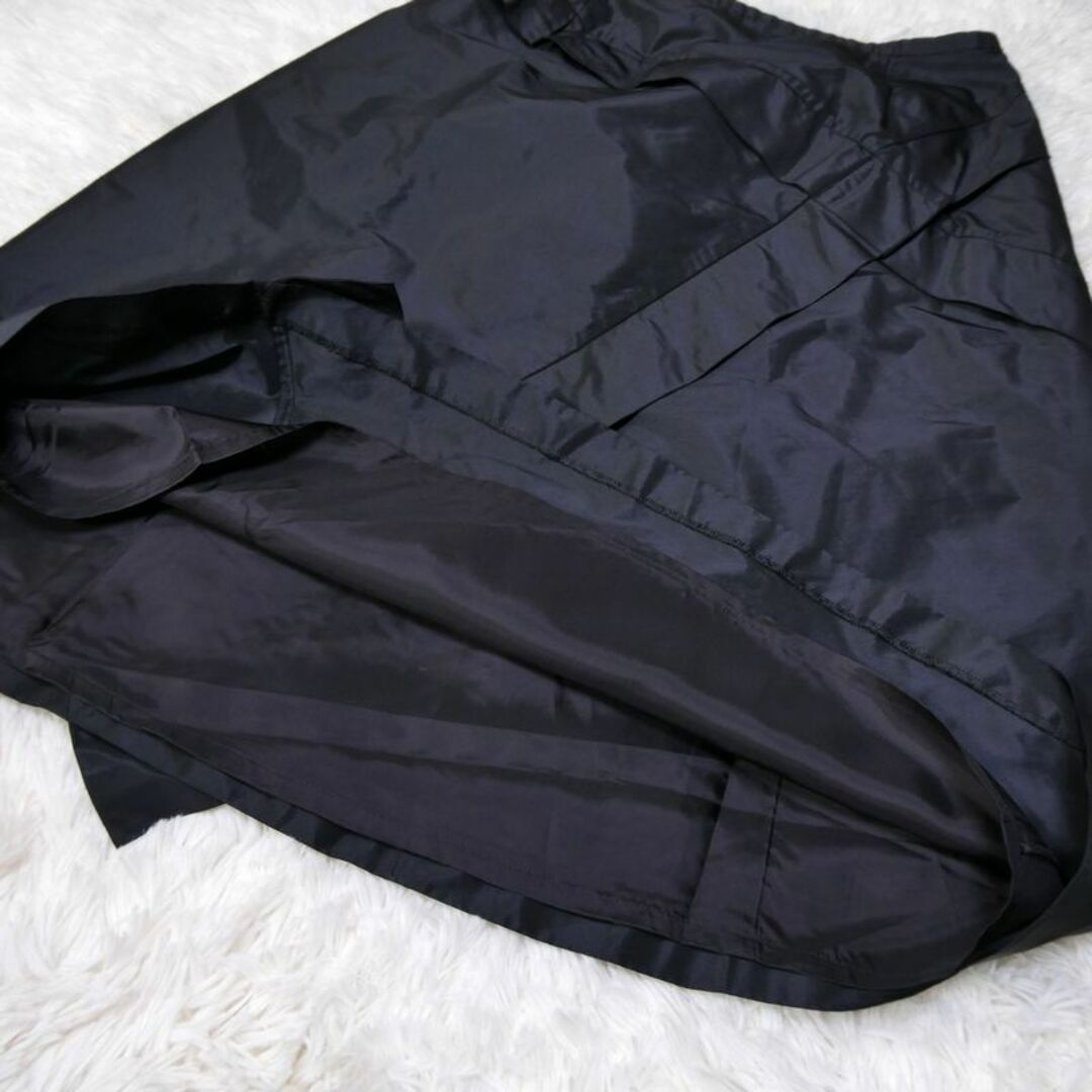 HIROKO KOSHINO(ヒロココシノ)のKOSHINO HIROKO レディース ミディスカート フレア 黒 L レディースのスカート(ひざ丈スカート)の商品写真