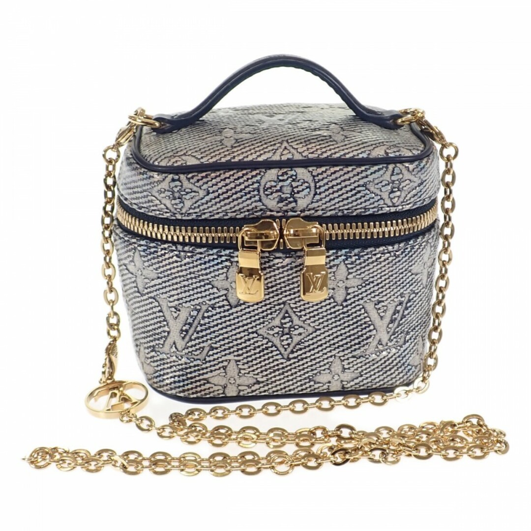 LOUIS VUITTON(ルイヴィトン)の【中古】【Aランク】LOUIS VUITTON ルイヴィトン ミクロ・ヴァニティ ショルダーバッグ バニティバッグ 2way M82467 モノグラム ネイビー レディース【ISEYA】 レディースのバッグ(その他)の商品写真