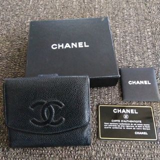 シャネル(CHANEL)の美品　シャネル　CHANEL　キャビアスキン　財布(財布)