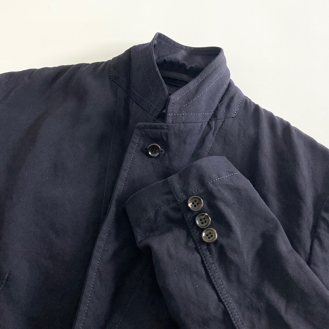 COMME des GARCONS(コムデギャルソン)の25a30 COMME des GARCONS HOMME コムデギャルソンオム 日本製 HB-J101 ウールギャバ 2Bテーラードジャケット ブレザー AD2018 XSサイズ ネイビー ウール MADE IN JAPAN メンズのジャケット/アウター(テーラードジャケット)の商品写真