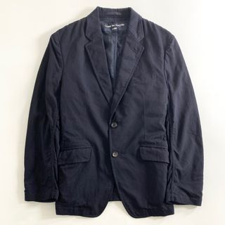 コムデギャルソン(COMME des GARCONS)の25a30 COMME des GARCONS HOMME コムデギャルソンオム 日本製 HB-J101 ウールギャバ 2Bテーラードジャケット ブレザー AD2018 XSサイズ ネイビー ウール MADE IN JAPAN(テーラードジャケット)