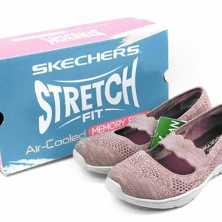 スケッチャーズ(SKECHERS)の訳あり スケッチャーズ 超軽量スリッポン 左23.5cm 右24cm【1131】(バレエシューズ)