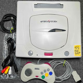 セガ(SEGA)の【すぐ遊べる】SS セガサターン 白 シロ 本体 電池交換メンテ済み 管理225(家庭用ゲーム機本体)