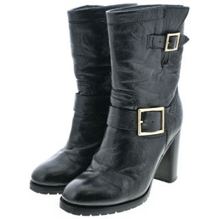 ジミーチュウ(JIMMY CHOO)のJIMMY CHOO ジミーチュー ブーツ EU35 1/2(22cm位) 黒 【古着】【中古】(ブーツ)