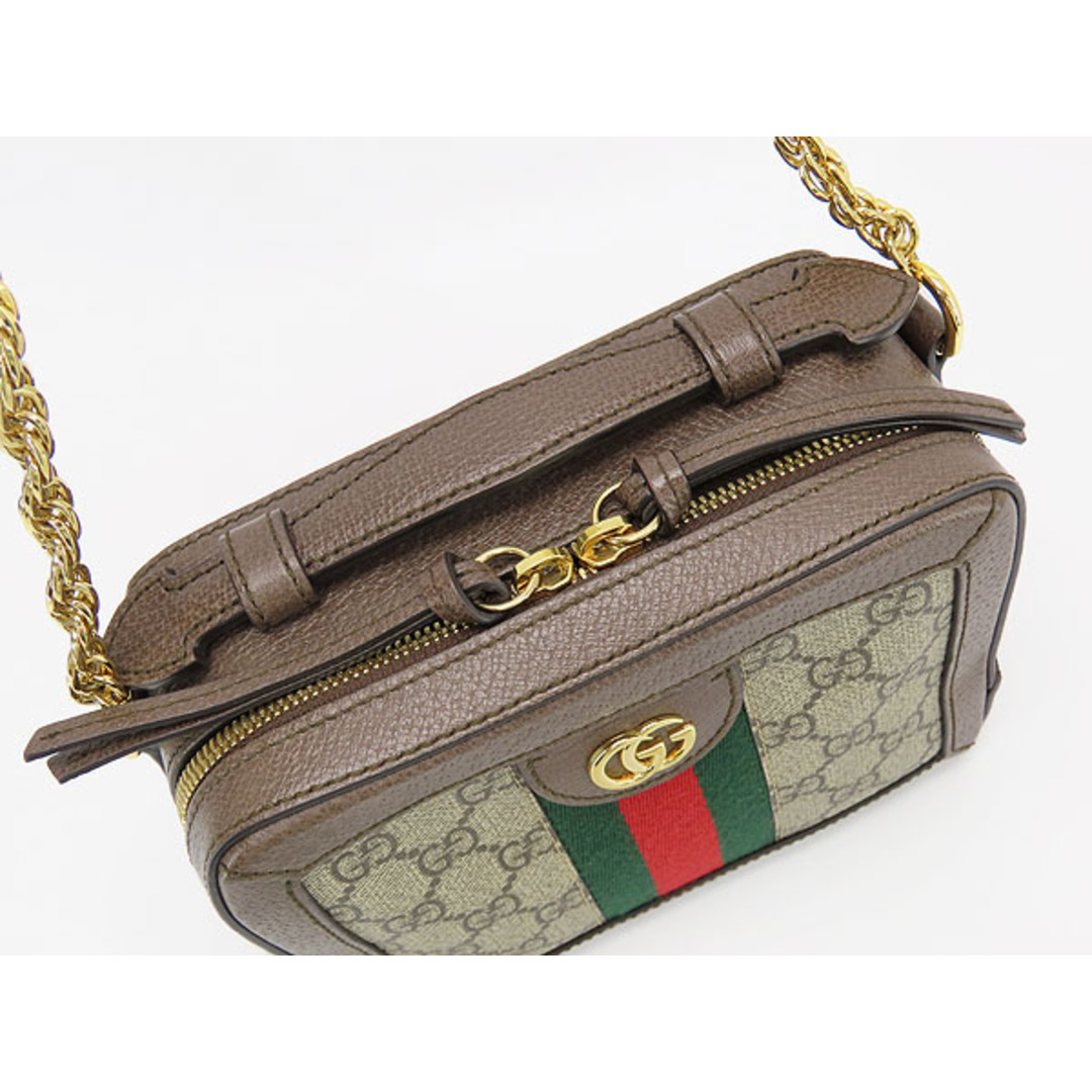 Gucci(グッチ)の新品同様グッチオフィディアGGスプリームシェリーライン斜め掛け ミニ  レディースのバッグ(ショルダーバッグ)の商品写真