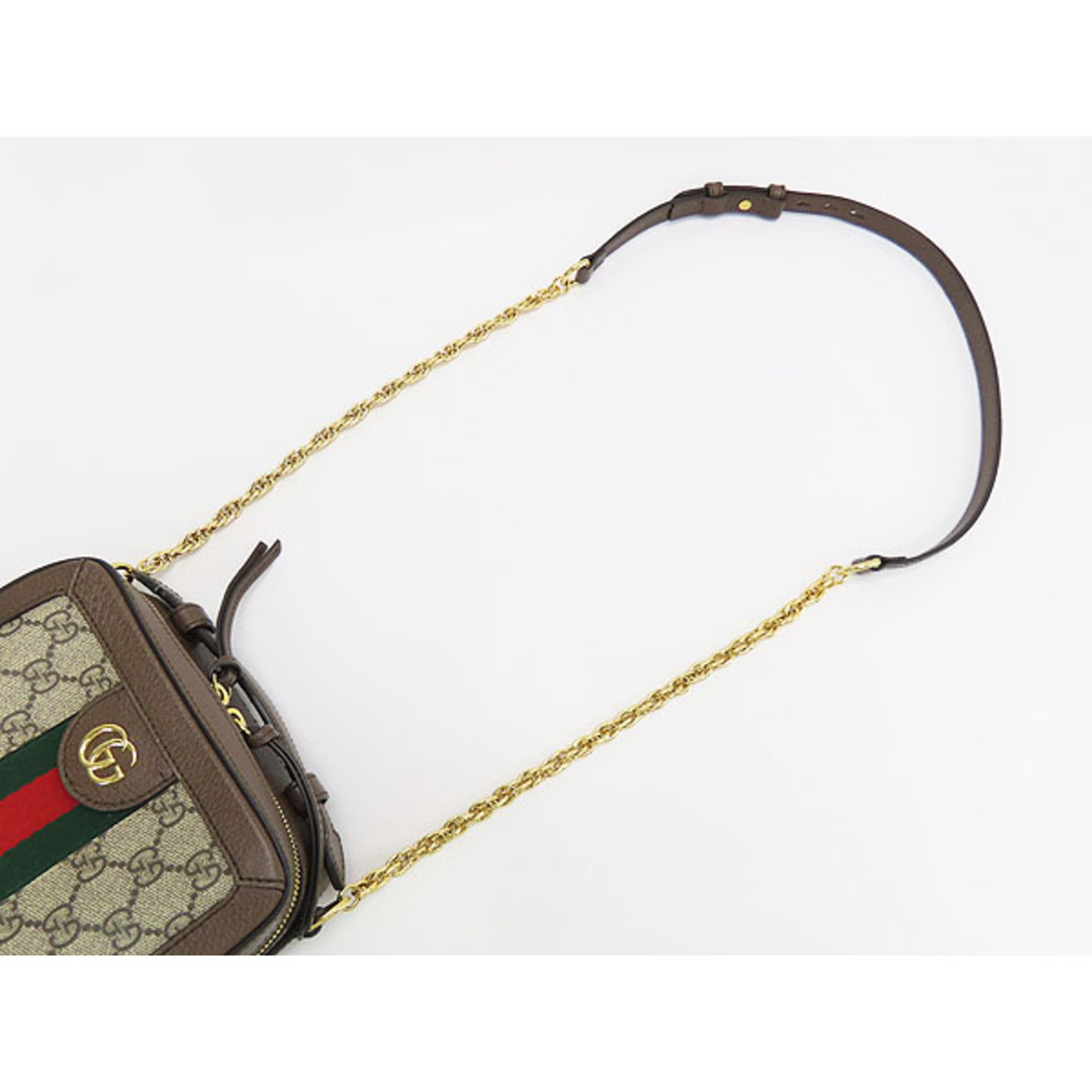 Gucci(グッチ)の新品同様グッチオフィディアGGスプリームシェリーライン斜め掛け ミニ  レディースのバッグ(ショルダーバッグ)の商品写真