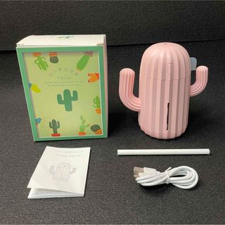 新品未使用　家庭用加湿器 ミニ新型サボテンの外観 家庭用超音波340ml USB(加湿器/除湿機)