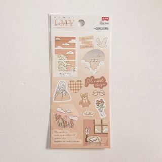 ダイソー(DAISO)のあいまいシール ライトブラウン シール ステッカー ダイソー(シール)