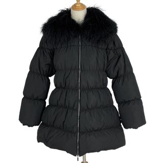 モンクレール(MONCLER)のモンクレール ファー付き ジップアップ コート レディース 2 【中古】(その他)