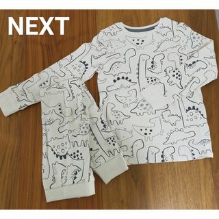 ネクスト(NEXT)の120 next ネクスト キッズ パジャマ 男の子 恐竜柄 クリーム 5-6y(パジャマ)