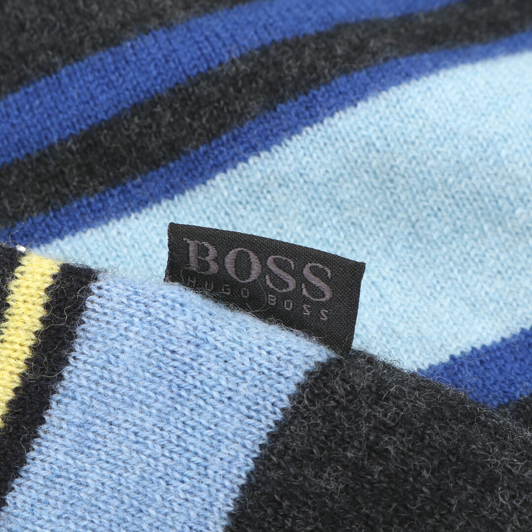 HUGO BOSS(ヒューゴボス)のヒューゴボス 長袖 ニット トップス セーター ストライプ Mサイズ アパレル 服 ブランド メンズ EEE 0130-E17 メンズのトップス(ニット/セーター)の商品写真