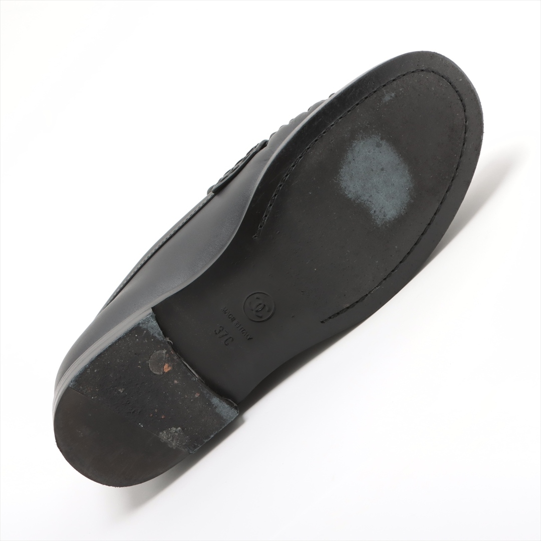 CHANEL(シャネル)のシャネル ココマーク レザー 37 ブラック レディース ローファー レディースの靴/シューズ(ローファー/革靴)の商品写真