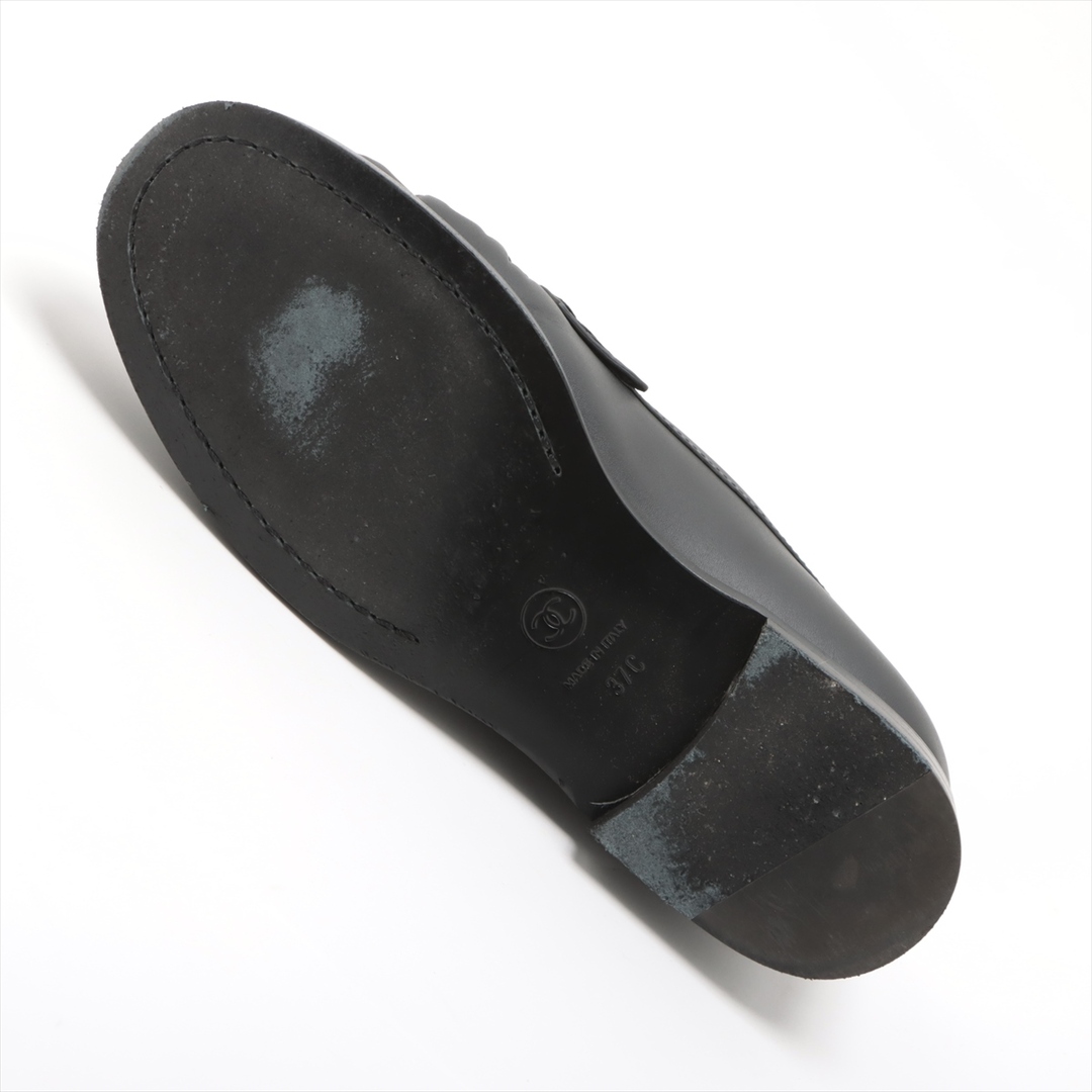 CHANEL(シャネル)のシャネル ココマーク レザー 37 ブラック レディース ローファー レディースの靴/シューズ(ローファー/革靴)の商品写真