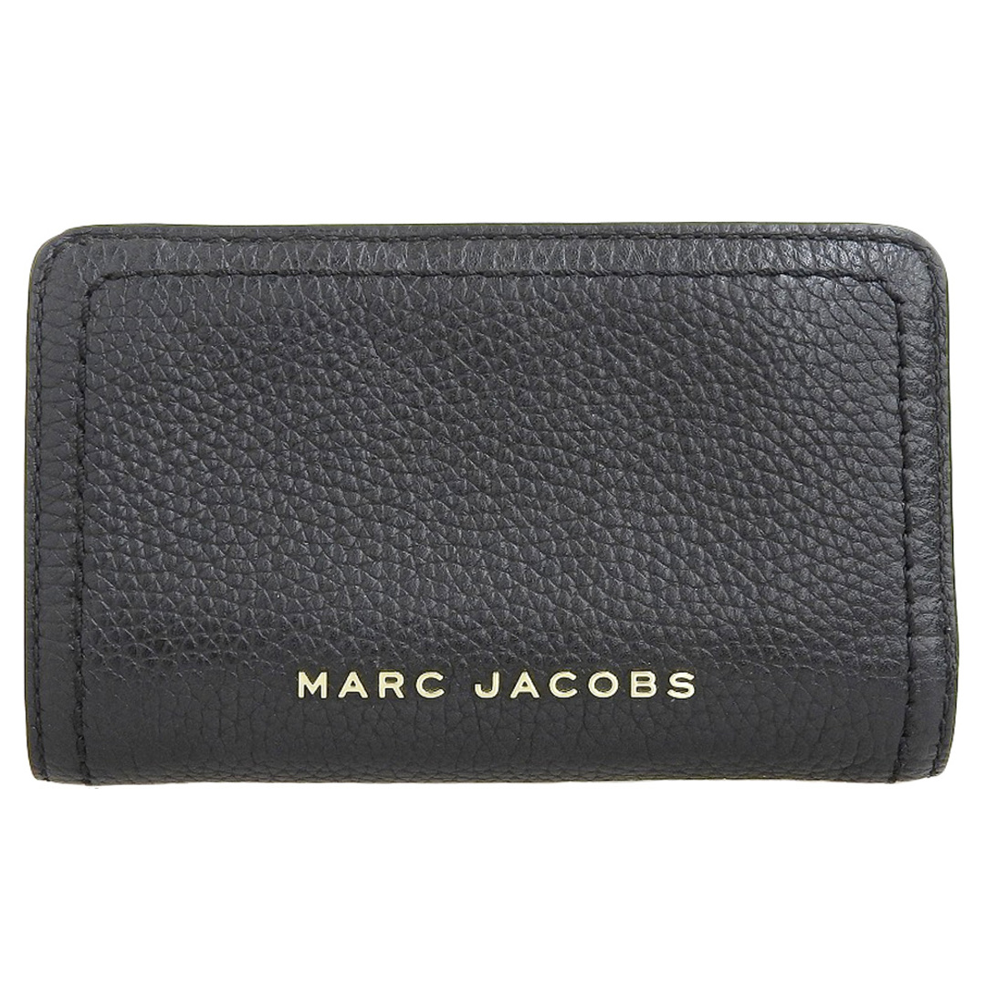 MARC JACOBS(マークジェイコブス)の【本物保証】 超美品 マークジェイコブス MARC JACOBS シンプル ロゴ L字ファスナー折り財布 レザー ブラック レディースのファッション小物(財布)の商品写真