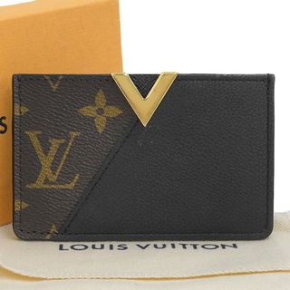 ルイヴィトン(LOUIS VUITTON)の【本物保証】 箱・布袋付 超美品 ルイヴィトン LOUIS VUITTON モノグラム ポルトカルト キモノ カードケース ノワール M56173 希少 レア(名刺入れ/定期入れ)