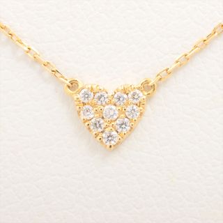 ダイヤモンド美品 箱あり AHKAH ティア ネックレス 18K ダイヤ イエローゴールド