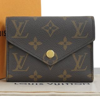 ルイヴィトン(LOUIS VUITTON)の【本物保証】 箱・布袋付 超美品 ルイヴィトン LOUIS VUITTON モノグラム ポルトフォイユ ヴィクトリーヌ ホック付三つ折り財布 M62360(財布)