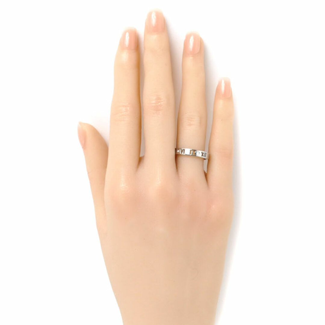 Tiffany & Co.(ティファニー)のTIFFANY&Co. ティファニー K18WG ホワイトゴールド アトラス ピアスド 4Pダイヤ リング・指輪 ダイヤモンド 13.5号 3.4g レディース【中古】【美品】 レディースのアクセサリー(リング(指輪))の商品写真