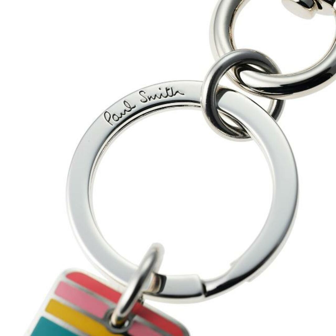 Paul Smith(ポールスミス)の新品 ポールスミス PAUL SMITH キーホルダー KEY HOLDER シルバー/マルチ メンズのファッション小物(キーホルダー)の商品写真