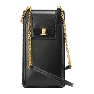 フェラガモ(Ferragamo)の新品 フェラガモ FERRAGAMO スマートフォンケース SMARTPHONE CASE ブラック(iPhoneケース)