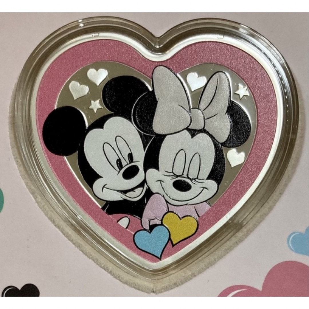 Disney(ディズニー)の2023 ニウエ　LOVE always wins １オンス銀貨カラープルーフ エンタメ/ホビーの美術品/アンティーク(貨幣)の商品写真