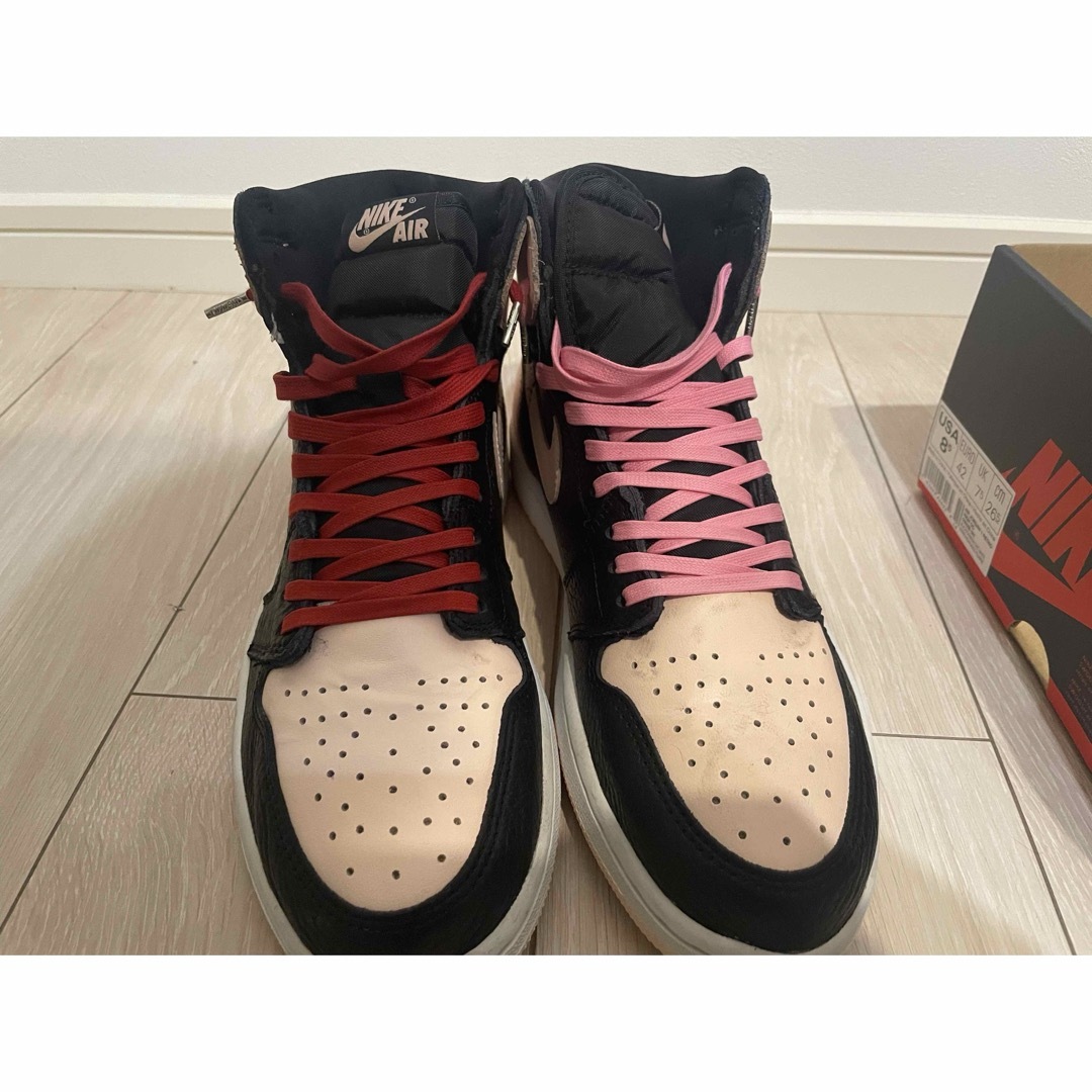 NIKE(ナイキ)のaj1  black pink air jordan1 メンズの靴/シューズ(スニーカー)の商品写真