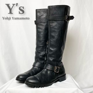 Y's ワイズ  本革 ロングエンジニアブーツ 24cm 保存袋付き